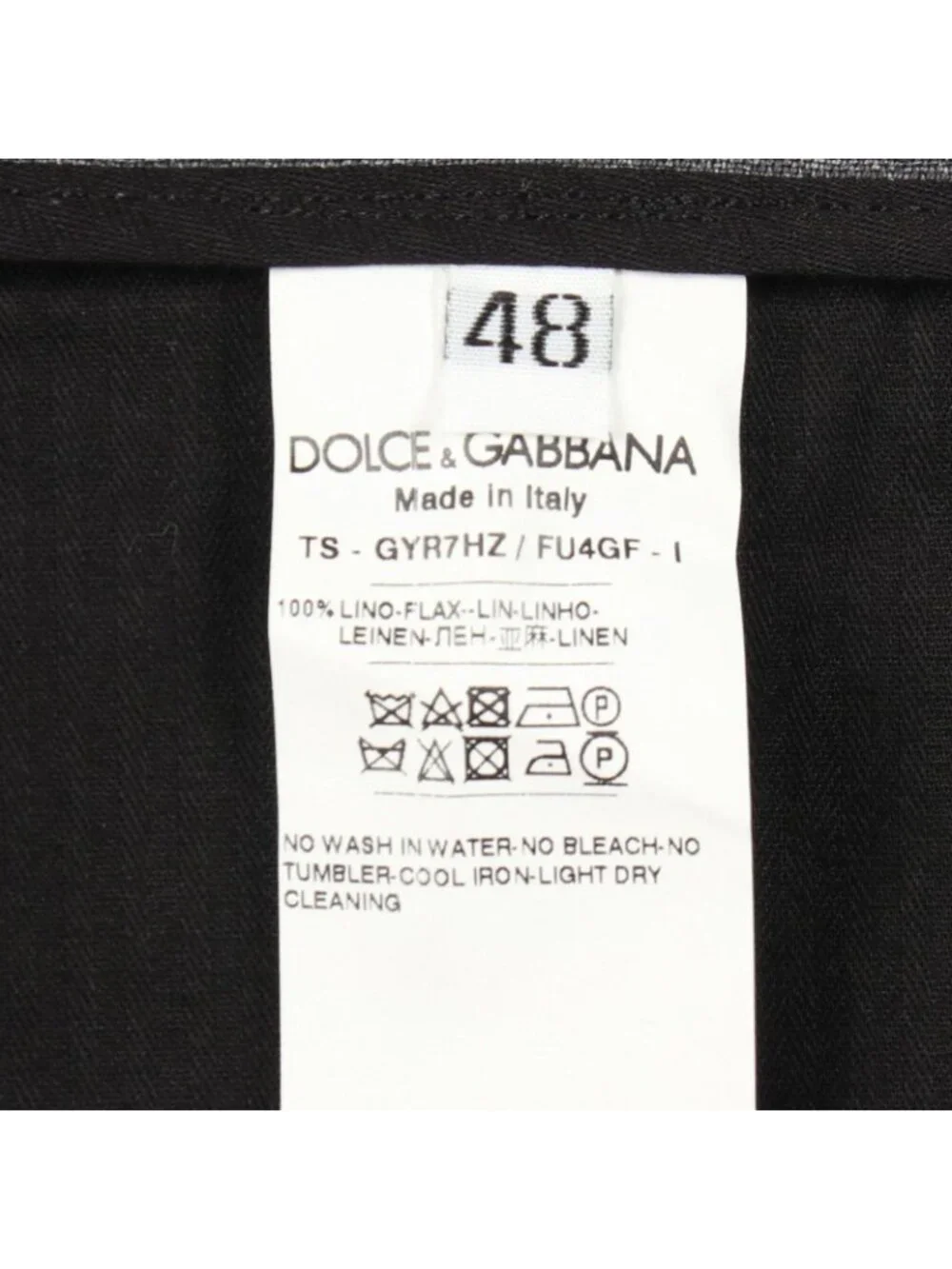 Dolce & Gabbana Pants Beaded Embroidery Fabric